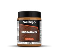 Vallejo Diorama FX Tierra Marrón 200 Ml. Pintura Acrílica a Base Agua de Acabado Realista. Pasta de Alta Densidad de Color Marrón para Simular Texturas de Tierra en Dioramas y Maquetas