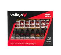 Vallejo Game Color Leather and Metal - Set de 16 Colores