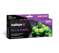 Vallejo Pinturas Game Color Orcs & Goblins – Set de 8 colores