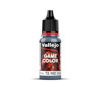 Vallejo Game Color Pintura Acrílica a Base de Agua en Color Gris Acero de Acabado Mate. Pintura para Figuras de Fantasía y Wargames en Botella de 18 Ml con Cuentagotas