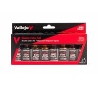 Createx Vallejo – Set pintura acrílica Game Color – 8 colores metálicos, 18 ml con cuentagotas