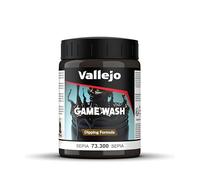 Vallejo Game Wash Pintura Acrílica Wash Sepia para Aplicar Efectos de Sombras y Luces, 200 ml. de Forma Fácil y Rápida