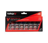 Vallejo GameColor Set de Pintura Acrílica Game Color Inks. Kit de 8 Tintas Transparentes en Botellas de 18 Ml con Cuentagotas para Efectos de Sombreado y Aguadas para Fantasía y Wargames