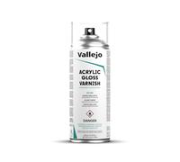 Vallejo Hobby Paint Acrylic Gloss Varnish 400 Ml. Barniz Acrílico en Spray. Protección Duradera y Flexible Para Pinturas Acrílicas y Óleos. Barniz Transparente de Acabado Brillante en Aerosol