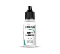 Vallejo Matt Varnish Barniz aAcrílico Mate a Base de Agua , Incolor, 18 ml
