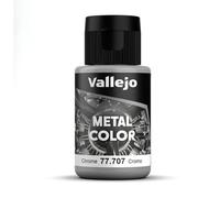 Vallejo Metal Color Pintura Acrílica Cromo Acabado Realista, 32 ml. para Aerógrafo para Modelismo