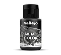 Vallejo Metal Color Pintura Acrílica Gris Meta Acabado Realista, 32 ml. para Aerógrafo para Modelismo