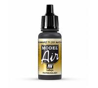 Vallejo Model Air, Color Acrílico NATO, Negro - 17 ml