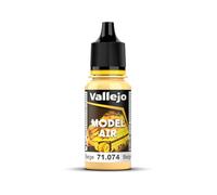 Vallejo Model Air Pintura Acrílica a Base de Agua en Color Beige de Acabado Mate para Aerógrafo. Pintura en Botella de 18 Ml con Cuentagotas para Modelismo y Maquetas