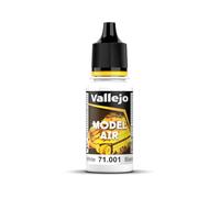 Vallejo Model Air Pintura Acrílica Blanco Acabado Mate, 18 ml. para Aerógrafo para Modelismo y Figuras