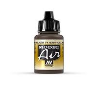 Vallejo Model Air Pintura Acrílica Hull Red Acabado Mate, 18 ml. para Aerógrafo para Modelismo y Figuras