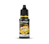 Createx Vallejo Pintura acrílica para aerógrafo Model Air Negro acabado mate 18 ml