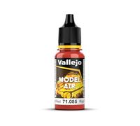 Vallejo Model Air Pintura Acrílica Rojo Acabado Mate, 18 ml. para Aerógrafo para Modelismo y Figuras
