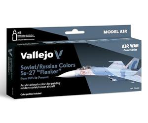 Vallejo Model Air Set 71602 Soviet / Russian colors Su-27 "Flanker" from 80's to present (8)