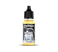 Vallejo Model Color Pintura Acrílica Amarillo (Light Yellow) Acabado Mate, 18 ml. Autonivelante y Sistema BSL para Modelismo y Figuras