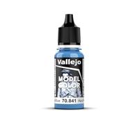 Vallejo Model Color Pintura Acrílica Azul (Andrea Blue) Acabado Mate, 18 ml. Autonivelante y Sistema BSL para Modelismo y Figuras