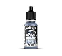 Vallejo Model Color Pintura Acrílica Azul (Grey Blue) Acabado Mate, 18 ml. Autonivelante y Sistema BSL para Modelismo y Figuras
