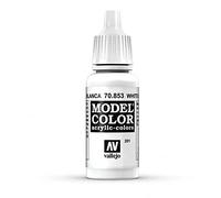 Vallejo Model Color Pintura Acrílica, Blanco (White Glaze), 17 ml