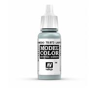 Vallejo Model Color Pintura Acrílica Gris (Light Sea Grey) Acabado Mate, 18 ml. Autonivelante y Sistema BSL para Modelismo y Figuras