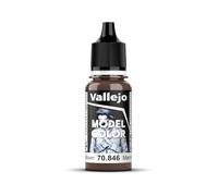 Vallejo Model Color Pintura Acrílica Marrón Caoba Acabado Mate, 18 ml. Autonivelante y Sistema BSL para Modelismo y Figuras