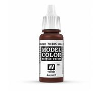 Vallejo Model Color Pintura Acrílica, Marrón (Hull Red), 17 ml