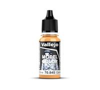 Vallejo Model Color Pintura Acrílica Marrón (Leather Brown) Acabado Mate, 18 ml. Autonivelante y Sistema BSL para Modelismo y Figuras