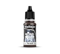 Vallejo Model Color Pintura Acrílica Marrón (Wood Grain) Acabado Mate, 18 ml. Autonivelante y Sistema BSL para Modelismo y Figuras