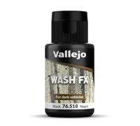 Vallejo Model Color Pintura Acrílica Negro Acabado Mate, 35 ml. Autonivelante y Sistema BSL para Modelismo y Figuras
