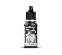 Vallejo Pintura acrílica Model Color – Mate, autonivelante, BSL – Rojo (Black Red) 18 ml