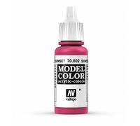 Vallejo Model Color Pintura Acrílica, Rojo (Sunset), 17 ml
