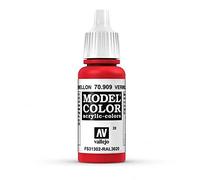 Vallejo Model Color Pintura Acrílica, Rojo (Vermilion), 17 ml