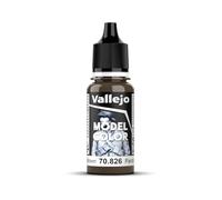 Vallejo Pintura acrílica Model Color Verde (German Camouflage Med Brown) 18 ml Mate autonivelante