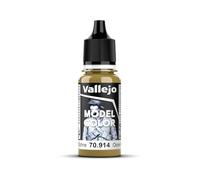 Vallejo Model Color Pintura Acrílica Verde (Green Ochre) Acabado Mate, 18 ml. Autonivelante y Sistema BSL para Modelismo y Figuras