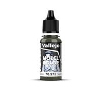 Vallejo Model Color Pintura Acrílica Verde (Military Green) Acabado Mate, 18 ml. Autonivelante y Sistema BSL para Modelismo y Figuras