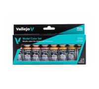 Vallejo Model Color Set de Pintura Acrílica Colores Piel y Cara. Kit de 8 Colores de Acabado Mate en Botellas de 18 Ml con Cuentagotas para Tonos de Piel y Carne en Figuras