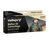 Createx Vallejo - Set de pinturas Model Color 70180 Waffen SS Camouflage - 8 colores
