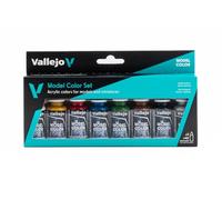 Createx Vallejo - Juego de colores de modelo Wargames Basics (8x18 ml)