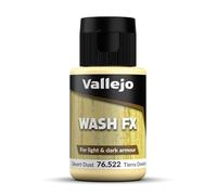 Vallejo Model Wash Pintura Acrílica Desert Dust Para Aplicar efectos de Sombras y Luces, 35 ml. de Forma Fácil y Rápida para Modelismo y Figuras