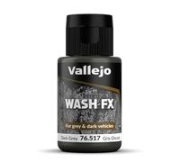 Vallejo Model Wash Pintura Acrílica Gris Para Aplicar efectos de Sombras y Luces, 35 ml. de Forma Fácil y Rápida para Modelismo y Figuras