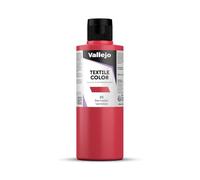 Vallejo - Pintura para Textil 60ml, Color bermellón nº 23