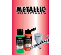 Vallejo Premium Airbrush Acrylic Acrílico Aerógrafo 62044 Metallic Rojo 60ml