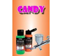 Vallejo Premium Airbrush Acrylic Acrílico Aerógrafo 62073 Candy Naranja 60ml