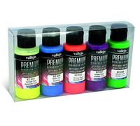 Vallejo : Premium Airbrush Paint : Set of 5 : Fluorescent Colours