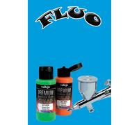 Vallejo Premium Color Acrílico Para Aerógrafo 62038 Azul Fluo 60ml.