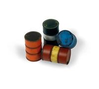 Vallejo SC204 Scenics Accessories - Bidones de Combustible Modernos, Multicolor, escala 1/35, 4 uds