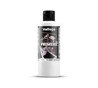 Vallejo Surface Primer Color Imprimación Acrílica Color Balnco 200 Ml. Primer de Acabado Mate para Aerógrafo de Secado Rápido y Gran Adherencia para Figuras y Maquetas