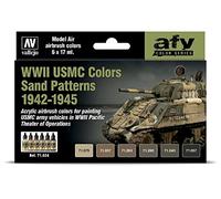 Vallejo VAL71624 Farb Tarnung AV Model Air Set-WWII USMC Colores Arena Patrones 1942-1945