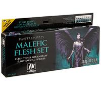 Vallejo VAL74102 AV Fantasy Set - Carne maléfica, 18 ml (paquete de 8)