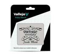 Vallejo VALST-LET005 Juego de plantillas de modelo a escala