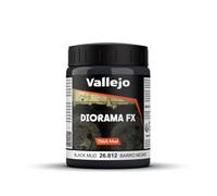 Vallejo Weathering Effects Pintura Acrílica Negro Grueso Barro Acabado Realista, 200ml. para Simular Texturas de Barro u Oxido para Modelismo